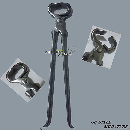 Miniature Hoof Nipper 10" for Ponies Vanadium Steel Farrier Tool in Dull Finish