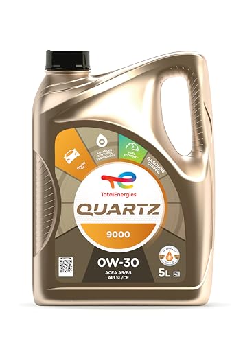 TotalEnergies QUARTZ 9000 0W30 Car Motor Oil Premium Synthetic Engine Oil - ACEA A5/B5 A7/B7 API SL - Approved by VOLVO VCC 95200377 RENAULT RN0700-5L