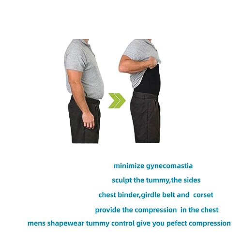 Gynecomastia Mens Compression Shirts, Body Shaper Tank Top Vest,Slimming Tummy Control Undershirt4