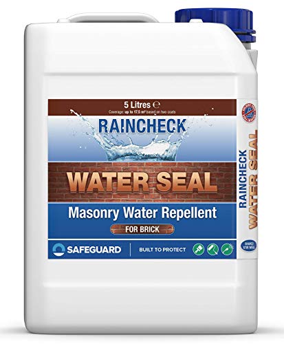 Raincheck Water Seal 5 Litre - Breathable Clear Exterior Brick Stone Mortar & Concrete Sealer