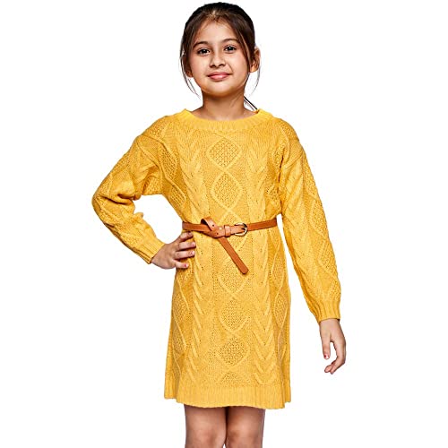 Image of Girl's Cotton A-Line White Dress