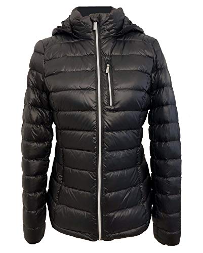 Michael Michael Kors Womens Packable Quilted Puffer Down Jacket Black (M)