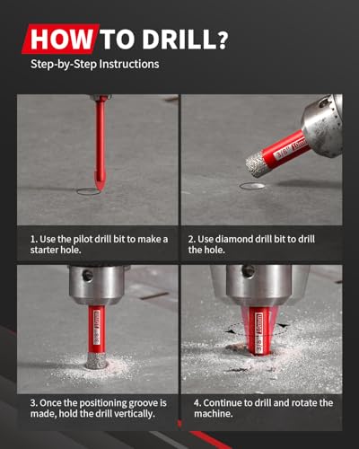 DAYDOOR Dry Diamond Drill Bit Set