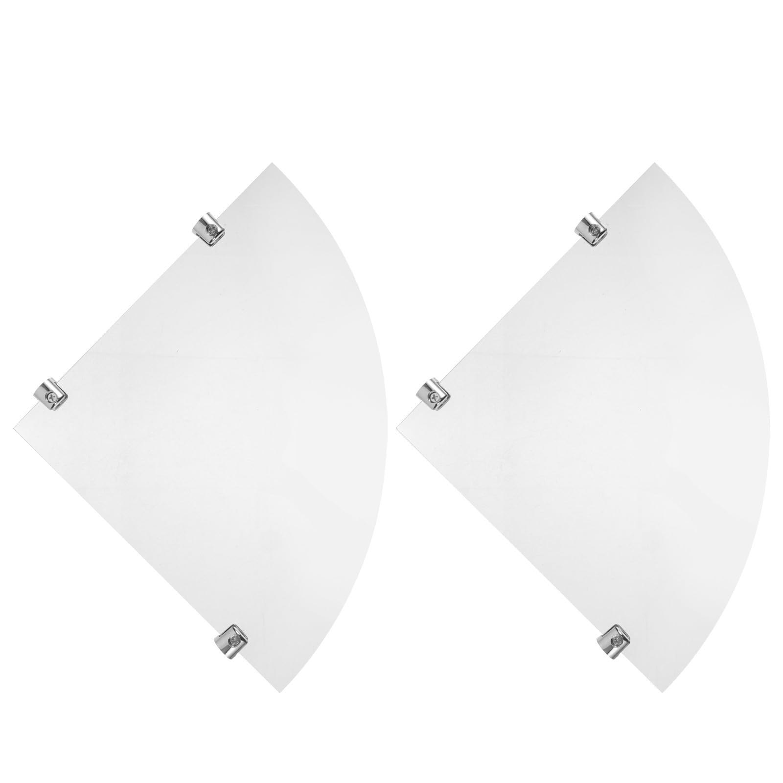 Estante esquinero triangular de acrílico resistente a impactos para baño