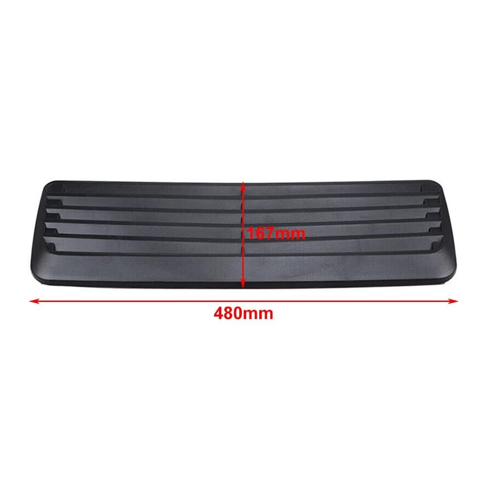 Car hood trim cover Car Styling decorativo flusso presa d'aria turbo cofano sfiato copertura rivestimento universale(Carbon Fiber Color)