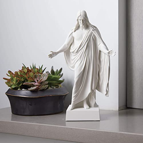 Estatua Christus de mármol blanco 9 pulgadas miniatura 4