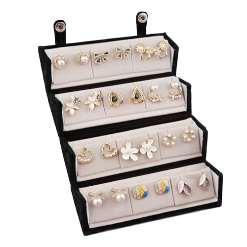 Image of Pretty Pairings 12 Pairs Earrings Set for Women with Jewellery Box | Stylish Stud, Pearl, Drop & Designer Earrings | Premium Gift Set for Girls | Birthday, Anniversary, Engagement