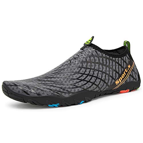 Image of Water Shoes Mens Womens Beach Swim Shoes Quick-Dry Aqua Socks Pool Shoes for Surf Yoga Water Aerobics