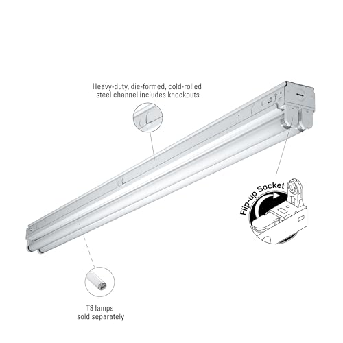 Image of Metalux SNF232RC 4' 2Lamp T8 Res Light, 4 ft, White (Pack of 2)