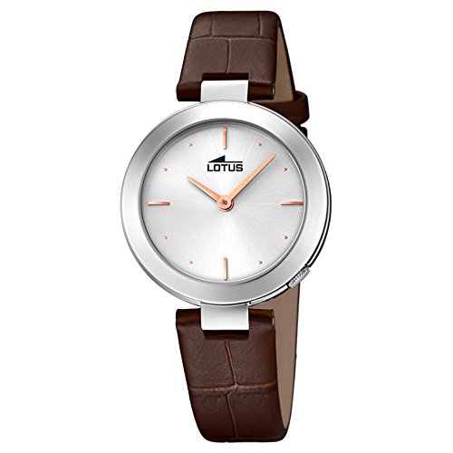 Preisvergleich Produktbild Lotus Damen Analoger Quarz Uhr mit Echtes Leder Armband 18483 / 1