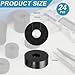 uxcell 24 Pcs Rubber Spacers 30mm OD x 10mm ID x 10mm Height Round Anti Vibration Spacer Rubber Bushing
