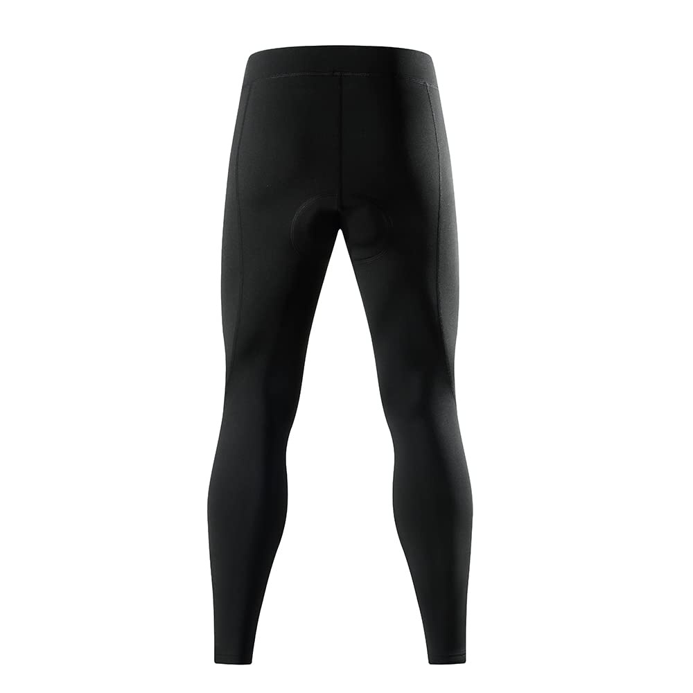 WOSAWE Pantalones largos de ciclismo para hombre, térmicos, 4D, acolchados, para ciclismo