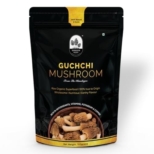 Shroom Boost Gucchi Mushroom|Kashmiri Morel Mushrooms|Nutrient-Rich, Heart-Healthy, And Versatile Culinary Delight|100% Natural And Organic|100 Grams - Dried (B0CR1BDYMQ) Amazon Price History, Amazon Price Tracker