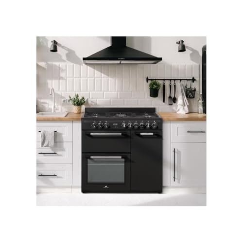 Cuisinière piano gaz 3 fours électriques CONTINENTAL EDISON CECP903FB 5 feux Largeur 90 cm - vue 7