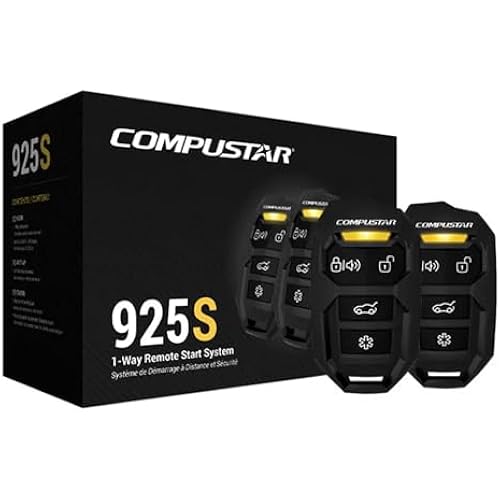 Compustar CS925S 4-Button 1 Way Remote Start System (up to 1500' Range)