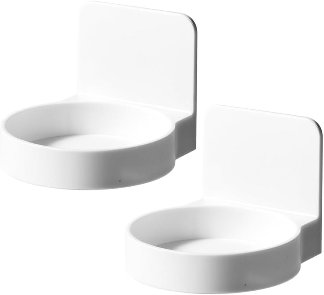 Wall Mounted Cup Holder 2pcs ABS Self Adhesive Space Saving