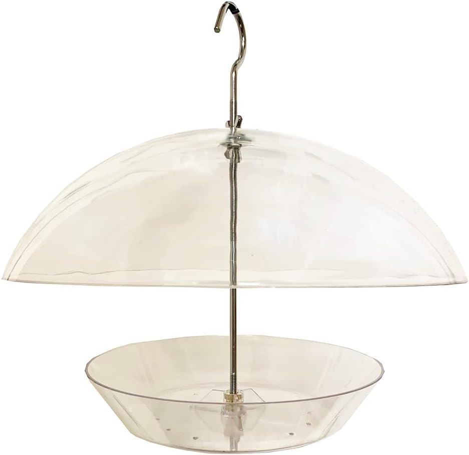 Hanging Clear View Bird Feeder with Integral Squirrel Baffle Amazon