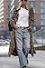 ebossy Women's Fashion Lapel Leopard Print Duster Trench Coat Open Front Slouchy Loose Wool Mid Long Peacoat (XL, Leopard)