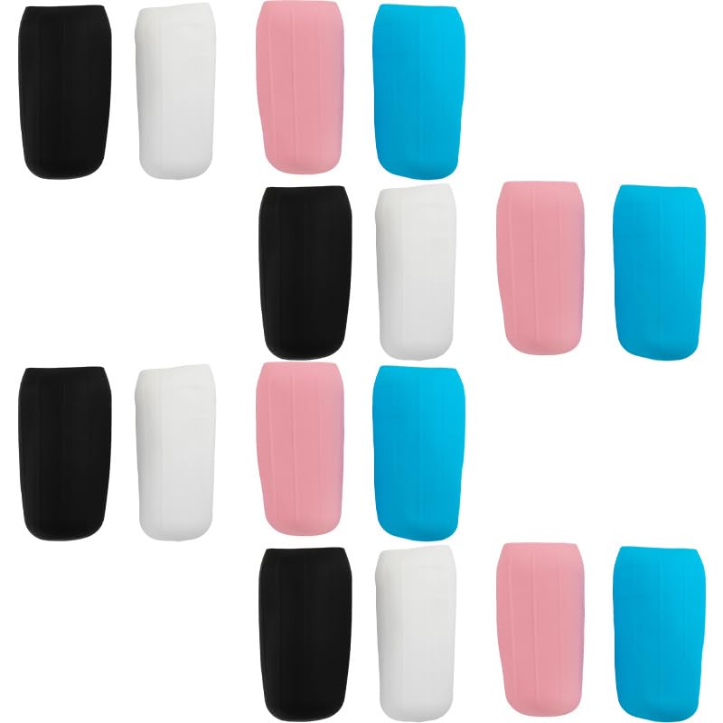 16 Pack Silicone Bottle Covers Reusable Elastic Leak Proofing Silicone Bottle Covers for Travel Toiletries Bag Essential Accessories