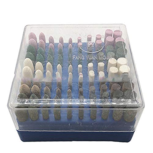 Ubersweet® Imported Polishing Grinding Heads Rubber Wool Leather Sesame 100pcs/Set Workshop