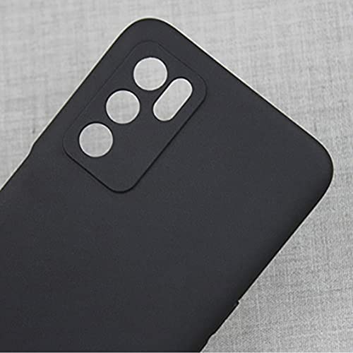 Image of Mobile Back Cover Case for Oppo A16 (Silicone Case|CameraProtection|Black SC1510)