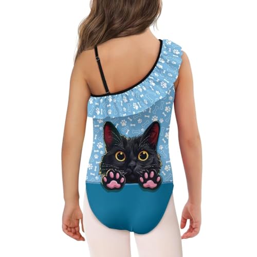 Image of Girls One Piece Swimsuits Size 3-14 Trendy Ruffle Bathing Suit Casual Hawaiian Summer Beach Swimwear