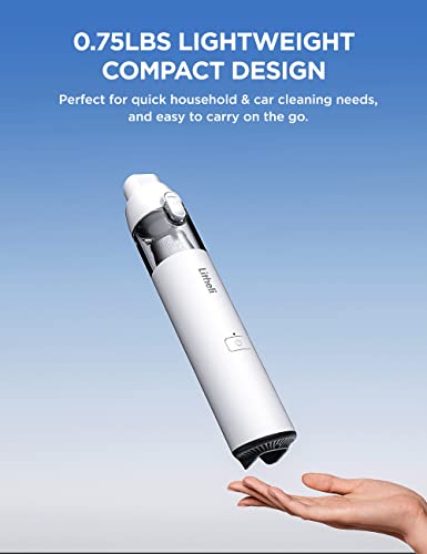 Image of LiTHELi Handheld Vacuum Cleaner Cordless,10000Pa Suction Power with Rechargeable U Battery Ultra Lightweight Mini Car Vacuum