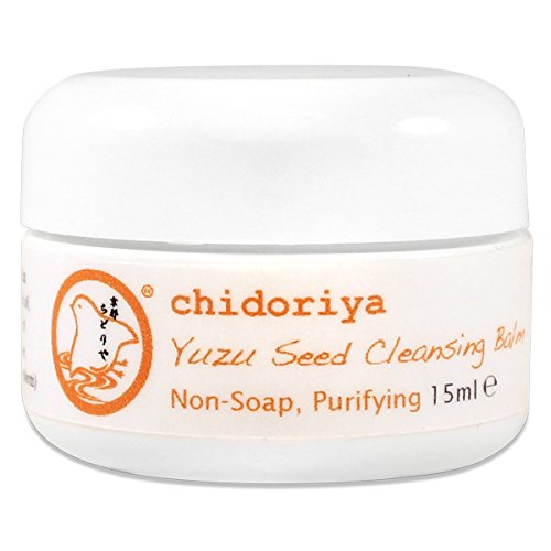 Yuzu Seed Cleansing Balm, Non Soap Purifying Cleanser and Makeup Remover with Moisturizing Olive Jojoba Grapeseed Oils Beeswax and All Natural Aromatic Ingredients, 0.5 Ounce Jar