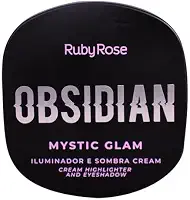Iluminador e Sombra Cream Mystic Glam Obsidian Ruby Rose Pearl
