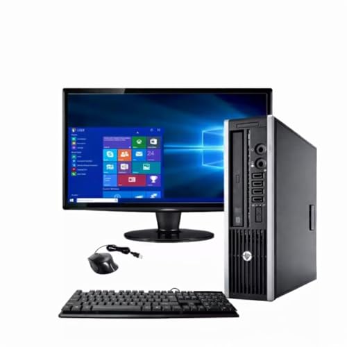 Image of Complete Desktop PC Set, 4GB RAM, 112GB HDD, 22" Monitor, 64-Bit, with Keyboard and Mouse, Used