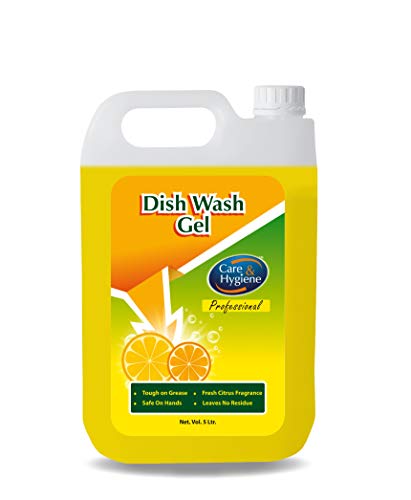 Care And Hygiene Dishwash Gel, 5 Litres Economy Pack, Yellow, Powerful Cleaner Dish Wash Liquid Which Washes Utensils Easily (Pack Of 1) For Rs. 349 @ 56% off