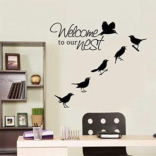 KREEPO Birds Nest Wall Décor Sticker Stair Sticker Stairway Decals Attrective Vinyl Stickers 1