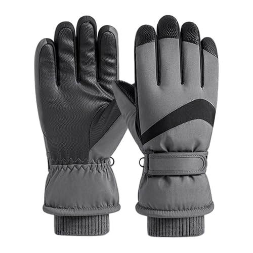 Gants thermiques de ski et cyclisme avec design articulé des doigts pour l'hiver