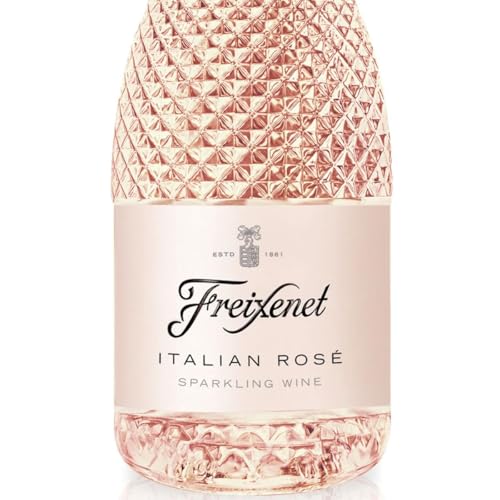 Freixenet Italian Rosé Extra Trocken (1 x 0,2 l) italienischer Spumante in einer eleganten Designerflasche; im Kleinformat ideal für unterwegs; mit dem Geschmack süßer roter Früchte