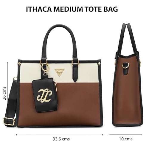 Image of Lavie Signature Women's Ithaca Colourblock Tote Handbag for Women | Tote Bag for Work | Ladies purse | Stylish Shoulder Bag | Gift for Women