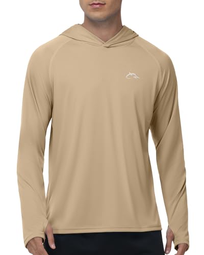 Image of FISHEAL Men's Camo Fishing Hoodie, UPF 50+ Long Sleeve Sun Protection Shirt