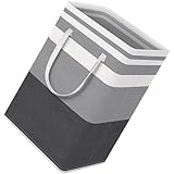 INOOMP Cesto para Ropa Sucia Plegable Grande de Tela Asas Cesta Organizadora para Dormitorio y Lavandería Capacidad Amplia para Juguetes y Almacenamiento Doméstico Diseño Rayas