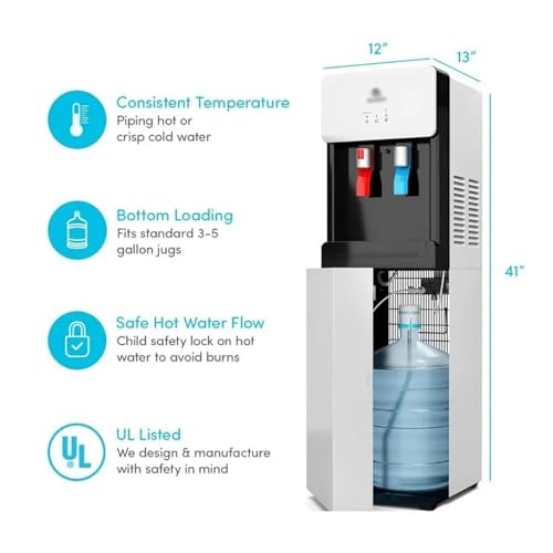 hot Water dispensers Touchless Bottom Loading Water Cooler Dispenser Hot & Cold Water Child Safety Lock Innovative Slim Design Instant hot Water Dispenser