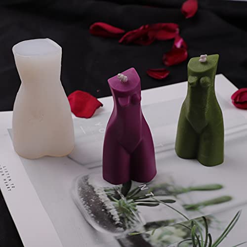 JIUYECAO Nordic Style künstlerische Körper Kerze Form nordischer Stil künstlerischer Körper Körper 3D Kerze Silikonform… – Bild 3