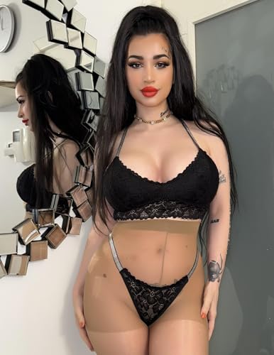 Image of Avidlove Lingerie Set for Women Lace Bra and Panty Set Two Piece Sheer Bralette