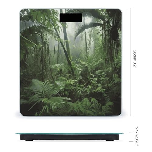 Báscula Digital para Baño con LCD y Medidor de Cinta miniatura 2