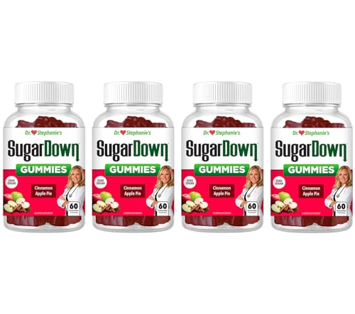 Pharmaganics Dr. Stephanies SugarDown Gummies Ceylon & Cassia Cinnamon Supplement - 4 Pack