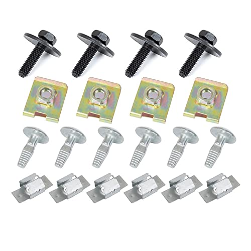 Kit Vis Cache Protection Sous Moteur compatible pour C5 de 2001 à 2008 & 407 de 2004 à 2011