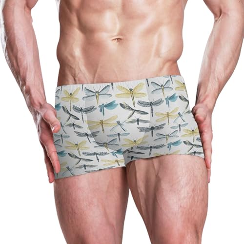 Dragonfly Mens Swim Trunk Swimwear Bathing Suit Swim Brief Square Leg Board Short S B04042662