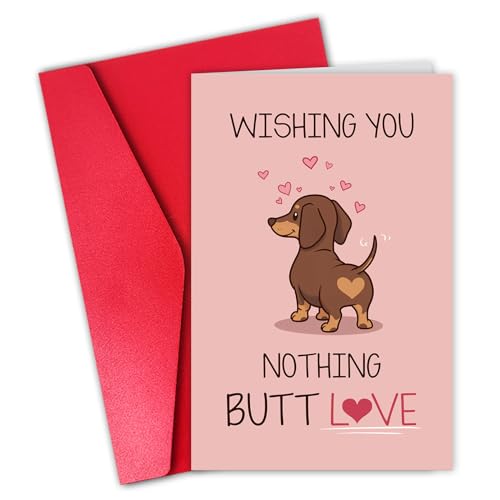 CSMOSJgreetings �ʔ����o�����^�C���J�[�h �j�����p ���킢���_�b�N�X�t���g �o�����^�C���f�[�J�[�h �ނ� �ޏ��� Wishing You Nothing Butt Love