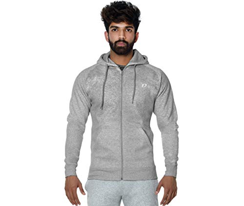 Image of DECISIVE Fitness Slim Fit Fleece Winter Hoodie Jacket Gym Workout Sweatshirt for Men Women
