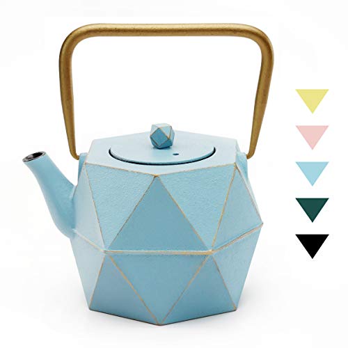 Tea Kettle, TOPTIER Japanese Cast Iron Tea Kettle with Infuser, Stovetop Safe Cast