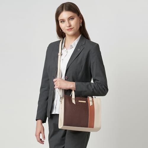 Image of Caprese Birdy Medium Satchel Bag for Women with Multiple Compartments, Adjustable & Detachable Strap | Versatile Shoulder, Crossbody & Handheld Bag for Work, Travel, and Everyday Use