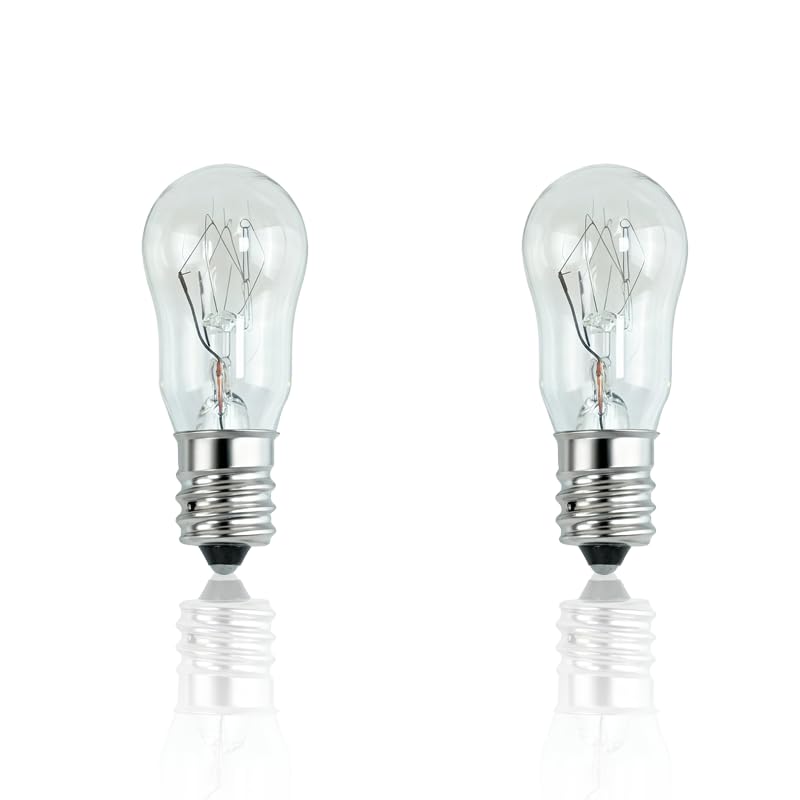 2-Pack WE05X20431 Dryer Drum Light Bulb Replacement 10W 120V Compatible with WE4M305 Hotpoint & GE Dryers