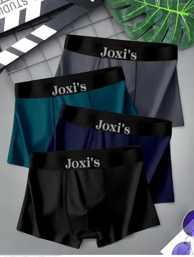 Image of Joxi's Men's Cotton Blend Trunks Pack of 4 | Soft Stretch Comfortable for Men